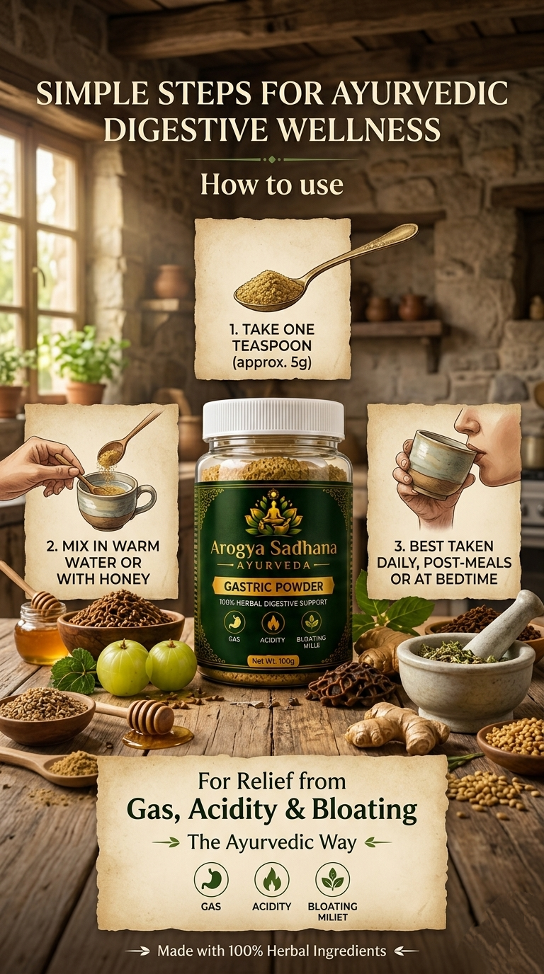 AROGYA SADHANA GASTRIC POWDER 20DAYS CHALLENGE