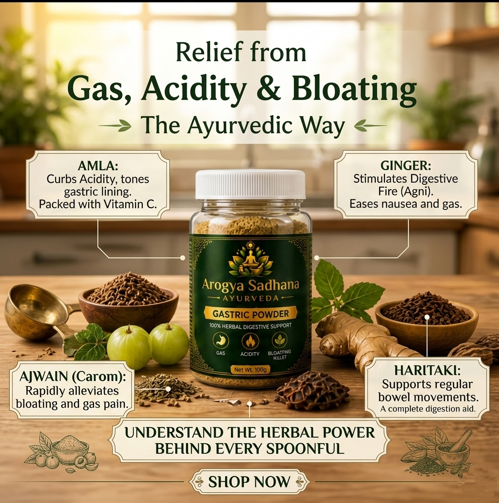 AROGYA SADHANA GASTRIC POWDER 20DAYS CHALLENGE